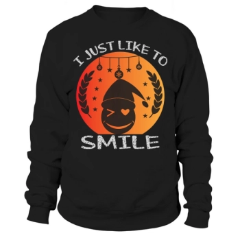 I just want to smile Christmas Sweatshirt