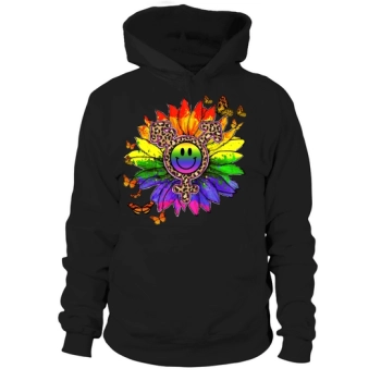 Rainbow Sunflower LGBT Pride Hoodies