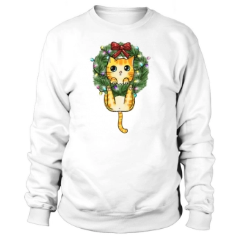 Funny Cat Christmas, Christmas Sweatshirt