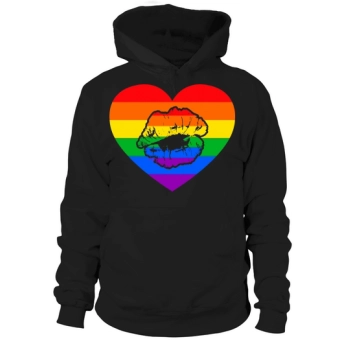 LGBT Rainbow Cool Lip Hoodies