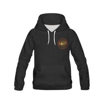 Classical And Elegance Black Symbols Pattern Tattoo Hoodie