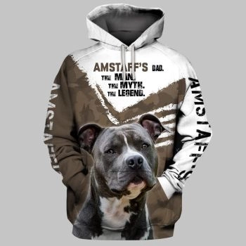 Pretty And Vintage  Brown White Dog Pattern Animals Hoodie