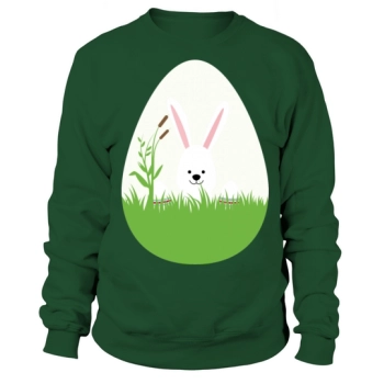 Easter Bunny on Easter Egg Sweatshirt