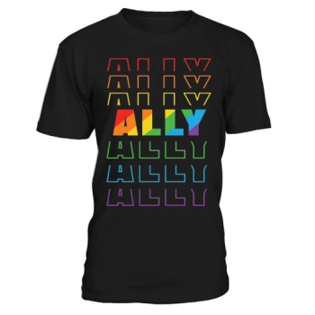 Rainbow Color ALLY LGBT