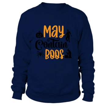 Warning May Contain Boos Halloween 2022 Sweatshirt