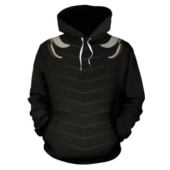 Pretty And Vintage  Black Symbols Pattern Tattoo Hoodie