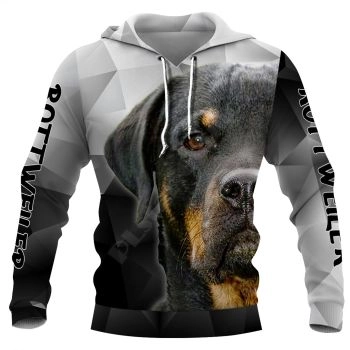 Fashion And Gorgeous Black Dog Pattern Animals Hoodie