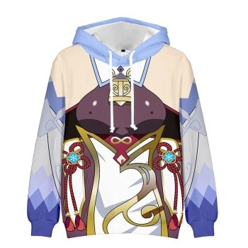 Trendy Genshin Impact Kaedehara Kazuha Anmie Blue Hoodie