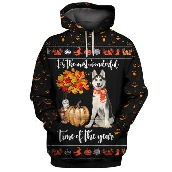 Fashion And Gorgeous Black Dog Pattern Animals Hoodie