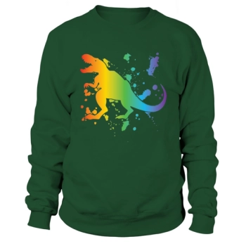 Dinosaur Gay Pride Design Sweatshirt