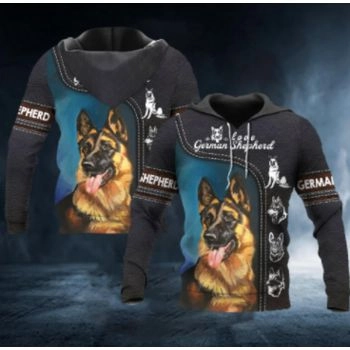 Precious And Cute Black Dog Pattern Animals Hoodie