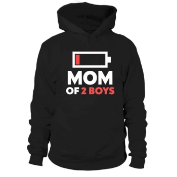 Mom of 2 Boys Hoodies