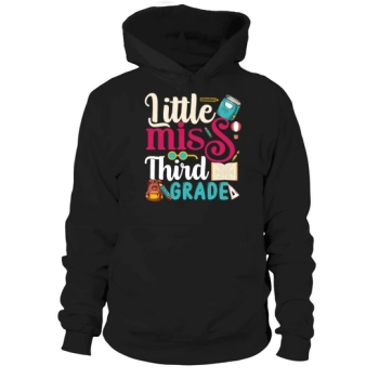 Kids Little Miss Third Grade Back To School Hoodies