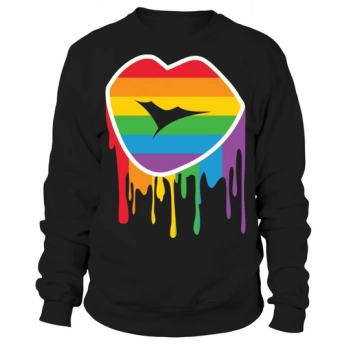 LGBT Rainbow Lip Gay Pride Sweatshirt