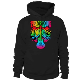 Peace Love Music LGBT Hoodies