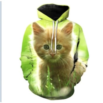 Precious Green Dog Pattern Animals Hoodie