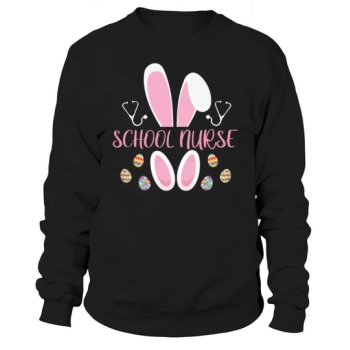 Easter Egg Hunting Rabbit Rn Easter Day Bunny Sweatshirt