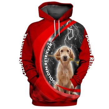 Pretty And Vintage  Red Dog Pattern Animals Hoodie