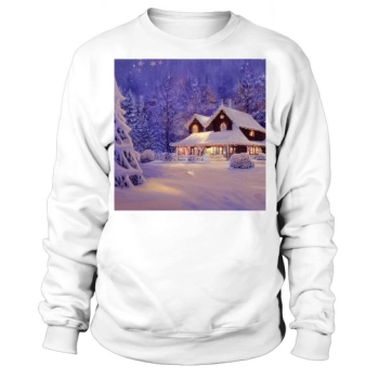 Peaceful Cozy House Christmas, Christmas Sweatshirt