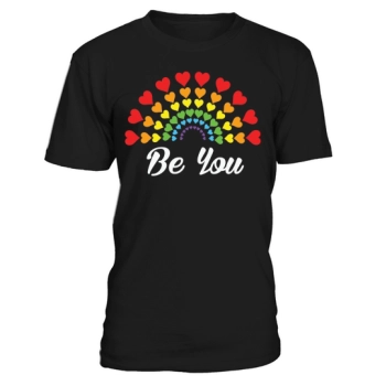 LGBTQ Be You Rainbow Heart