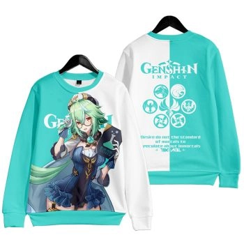 Versatile Genshin Impact Full-Body Sucrose Sweatshirt