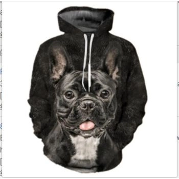 Precious Black Dog Pattern Animals Hoodie