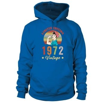 Retro Vintage 1972 50th Birthday Limited Edition Hoodies