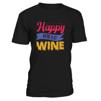 Happy Hallo Wine Tshirt for Halloween, Hallowine Shirt