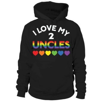 Kids Funny LGBT I Love Uncles Hoodies