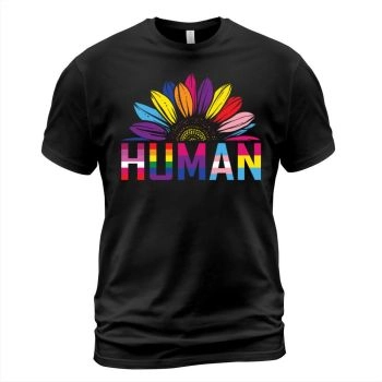 HUMAN Sunflower LGBT Flag LGBTQ