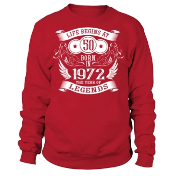 50th Birthday Gifts Vintage 1972 Birthday Sweatshirt