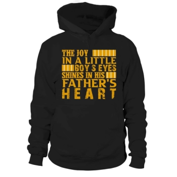 The joy in a little boy's eyes shines in his father's heart Hoodies