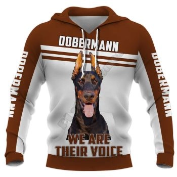 Pretty Brown White Dog Pattern Animals Hoodie