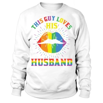 This Guy Loves His Husband LGBT or Gay Sweatshirt