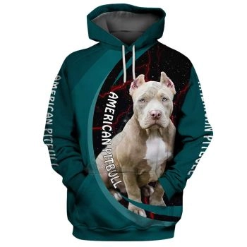 Generous And Beautiful Green Dog Pattern Animals Hoodie