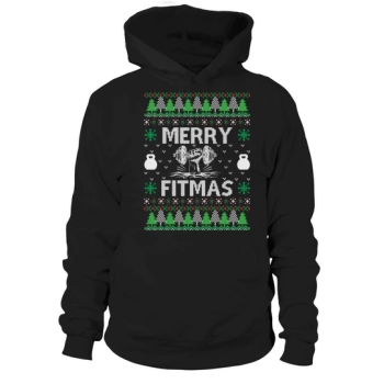 Merry Fitmas Ugly Christmas Hoodies