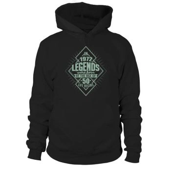Cool 50th Birthday Gifts Born in 1972 Hoodies