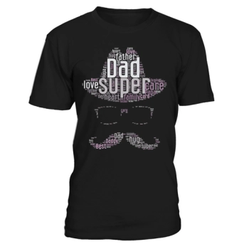 Father's Day Shape Cloud Super Dad Respect Dad