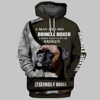 Popular Brown Dog Pattern Animals Hoodie