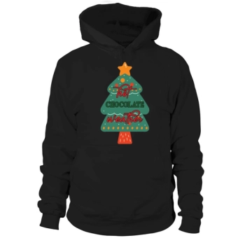 Hot Chocolate Weather Christmas Tree Hoodies