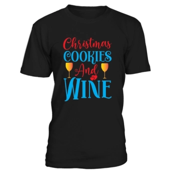 Christmas cookies and wine