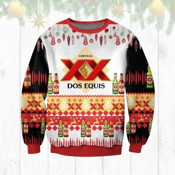 XX Dos Equis Cerveza Beer Ugly Sweater Christmas