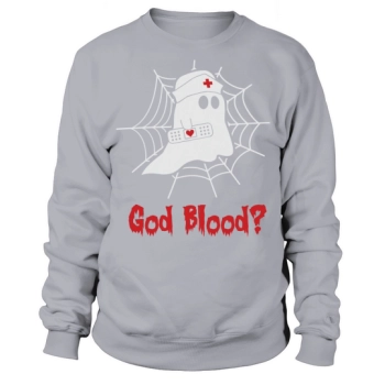God Blood Funny Boo Halloween Sweatshirt