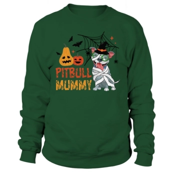 Pitbull Mummy Halloween Sweatshirt
