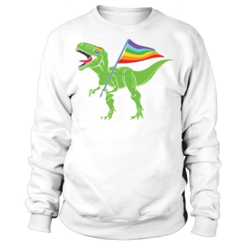 Pride Dinosaur LGBT Trex LGBT Sweatshirt