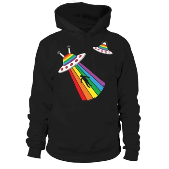 Alien Abduction Gaylien Lgbt Pride Hoodies