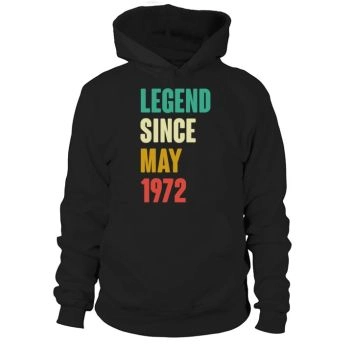 May 1972 50th Birthday 50 Years Old Birthday Gift Men Hoodies