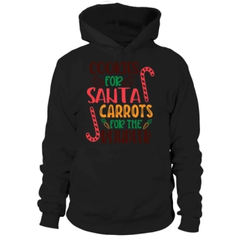 Merry Christmas Cookies for Santa Carrots for the Reindeer 01 Hoodies