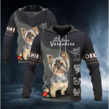 Precious And Cute Black Dog Pattern Animals Hoodie