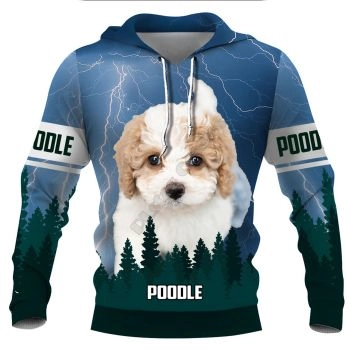 Popular Blue Dog Pattern Animals Hoodie